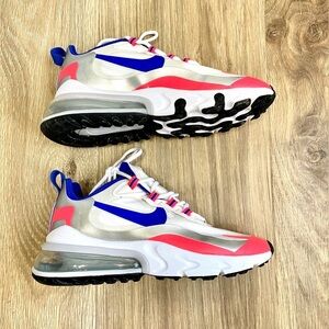 Nike Air Max 270 React "Knicks" Sneakers Casual CW3094 100-Women's Size 5 EUC
